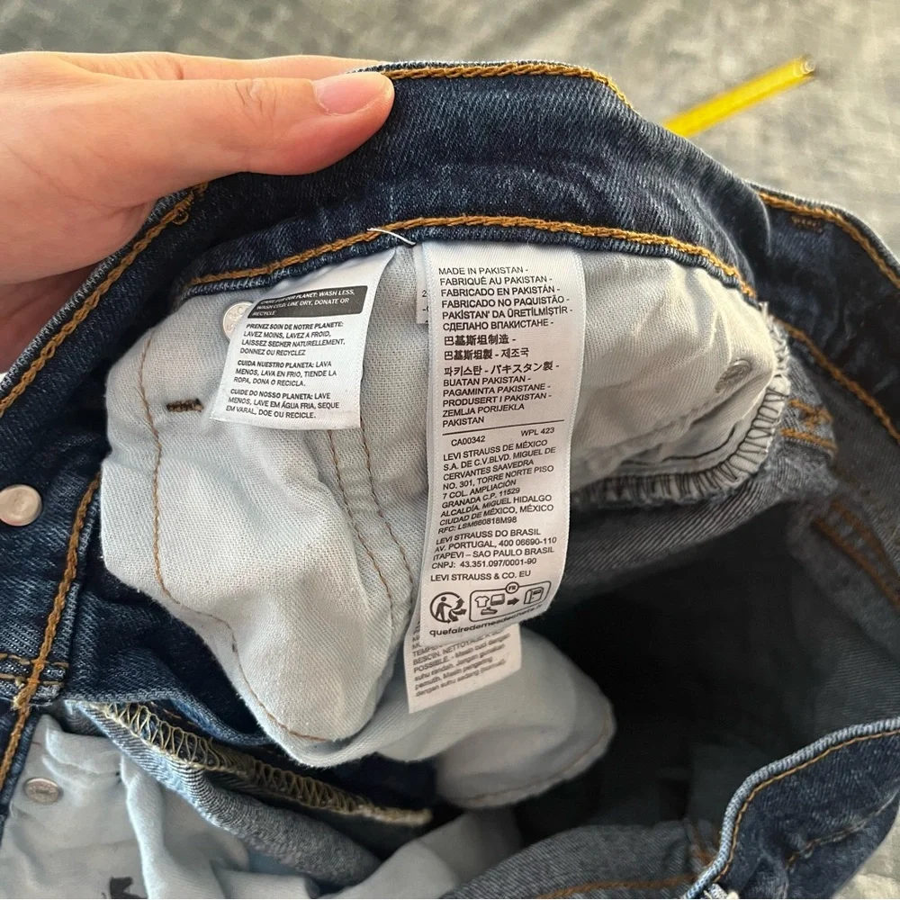 Levi's Men's Straight Jeans‎ in Dark Blue Denim